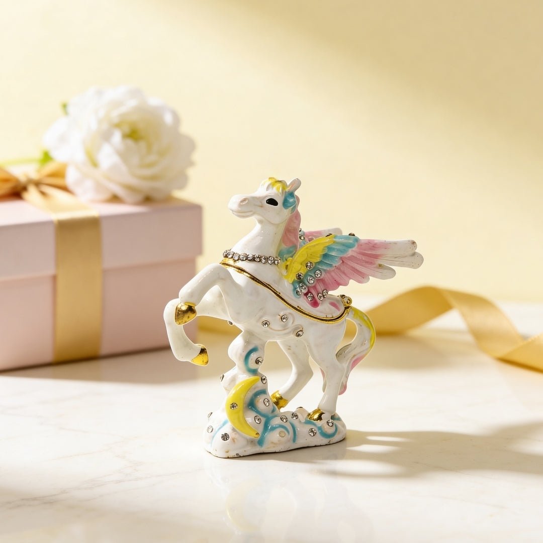 Flying White Horse Feng Shui Vastu Product Home & Office - plusvalueindia