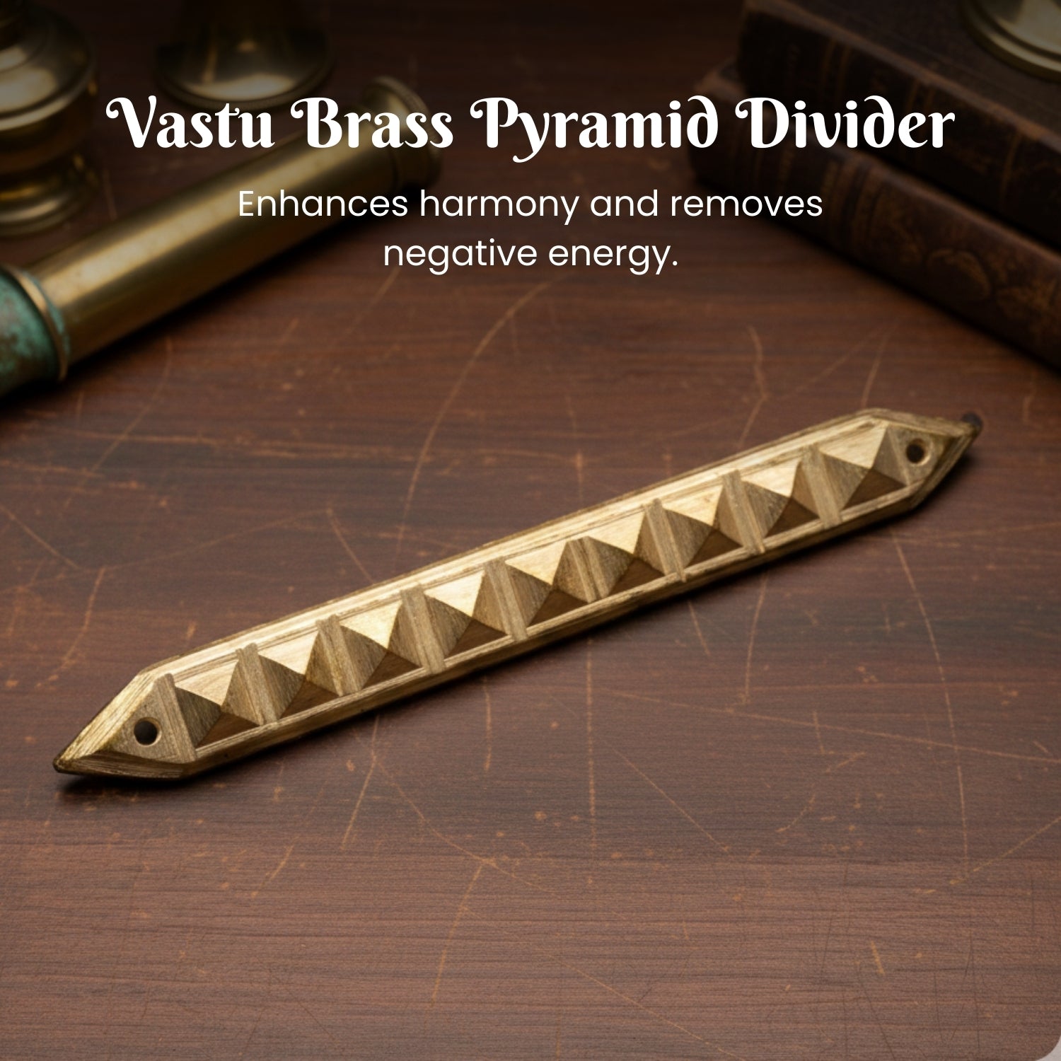 Vastu Brass Strip Pyramid Divider Virtual Partition Or Toilet at North - West - plusvalueindia
