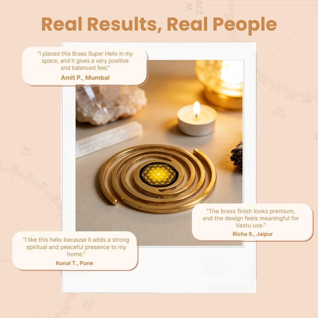 Super Brass Helix for Vastu Dosh Nivaran - plusvalueindia