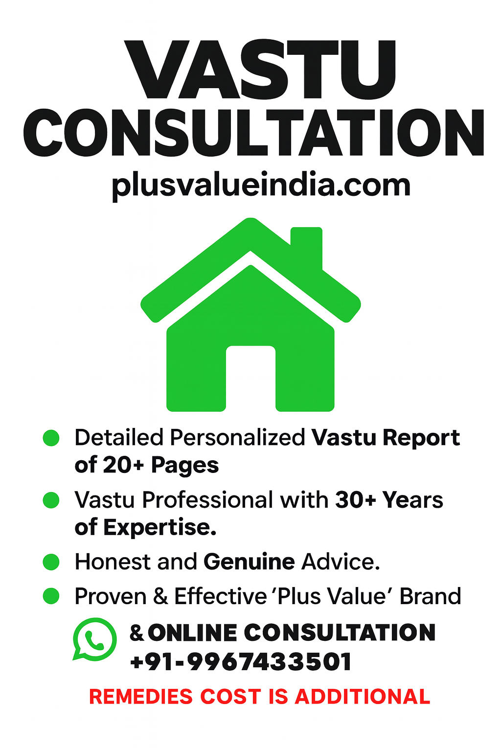 Vastu Consultation Online Email & Whatsapp for Residential Home Flats