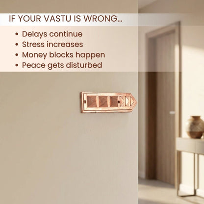 Vastu Copper Pyramid Shift Arrow Quick Vastu Remedies for Virtual Shifting of Kitchen, Toilet, Bedroom - plusvalueindia