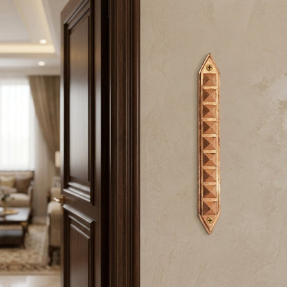 Copper Strip Pyramid Divider for Vastu - Remedy for Wrong Toilet Direction, Cuts & Extensions - plusvalueindia