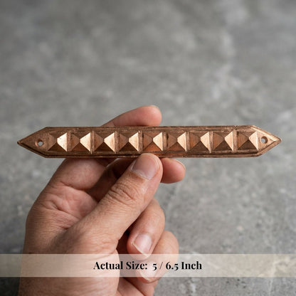 Copper Strip Pyramid Divider for Vastu - Remedy for Wrong Toilet Direction, Cuts & Extensions - plusvalueindia
