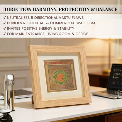 Smooth flat back plate design engineered for flush wall hanging, mandir placement, framing, or door frame installation