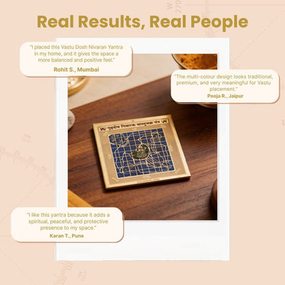 Vastu Dosh Nivaran Yantra [Size 3 x 3 Inches, Multi Colour] - plusvalueindia