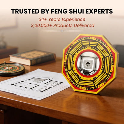 Vastu Feng Shui Bagua Pakua Convex Mirror Deflect Negative Energy & Protection for Home & Office Main Door & Entrance - plusvalueindia