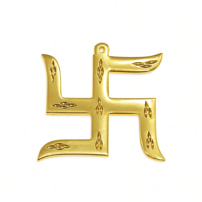 Brass Swastik Size 3" Vastu Remedies for Home, Office - Goodluck, Auspicious, Religious Symbols