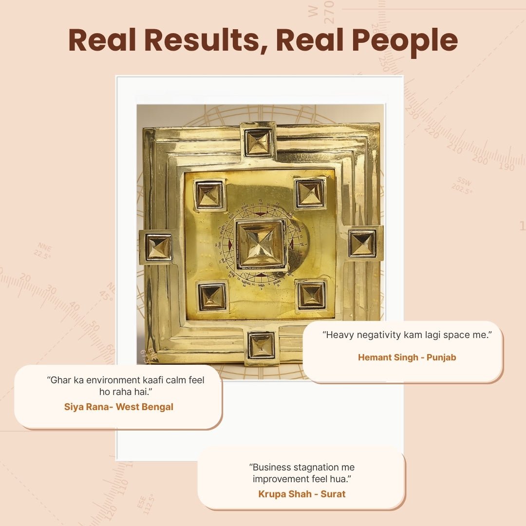 Vastu Space Harmoniser Pyramid with Vastu Purush for Brahmasthan & Vastu Defects - plusvalueindia