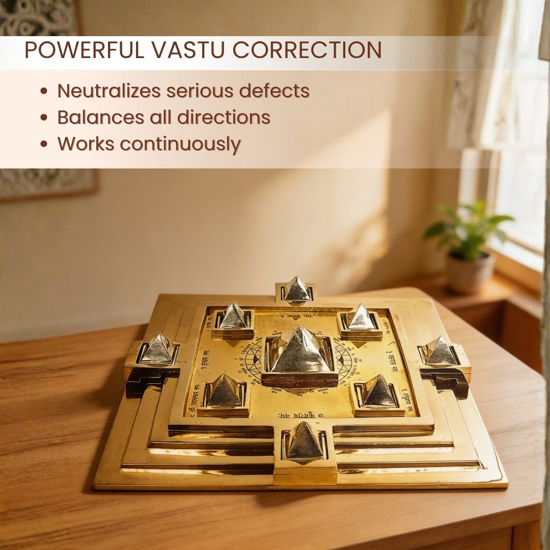 Vastu Space Harmoniser Pyramid with Vastu Purush for Brahmasthan & Vastu Defects - plusvalueindia