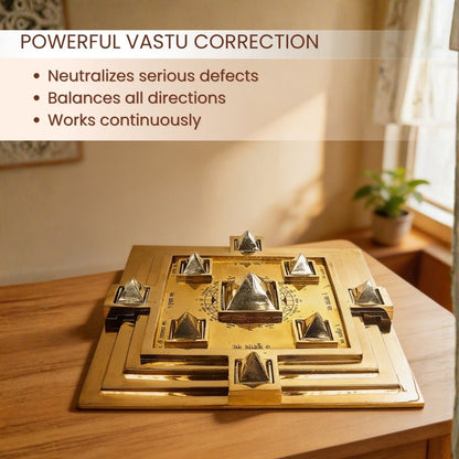 Vastu Space Harmoniser Pyramid with Vastu Purush for Brahmasthan & Vastu Defects - plusvalueindia