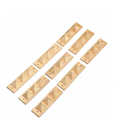 Smooth flat-back design allowing flush wall mounting, ceiling beam fixing, or concealed threshold installation