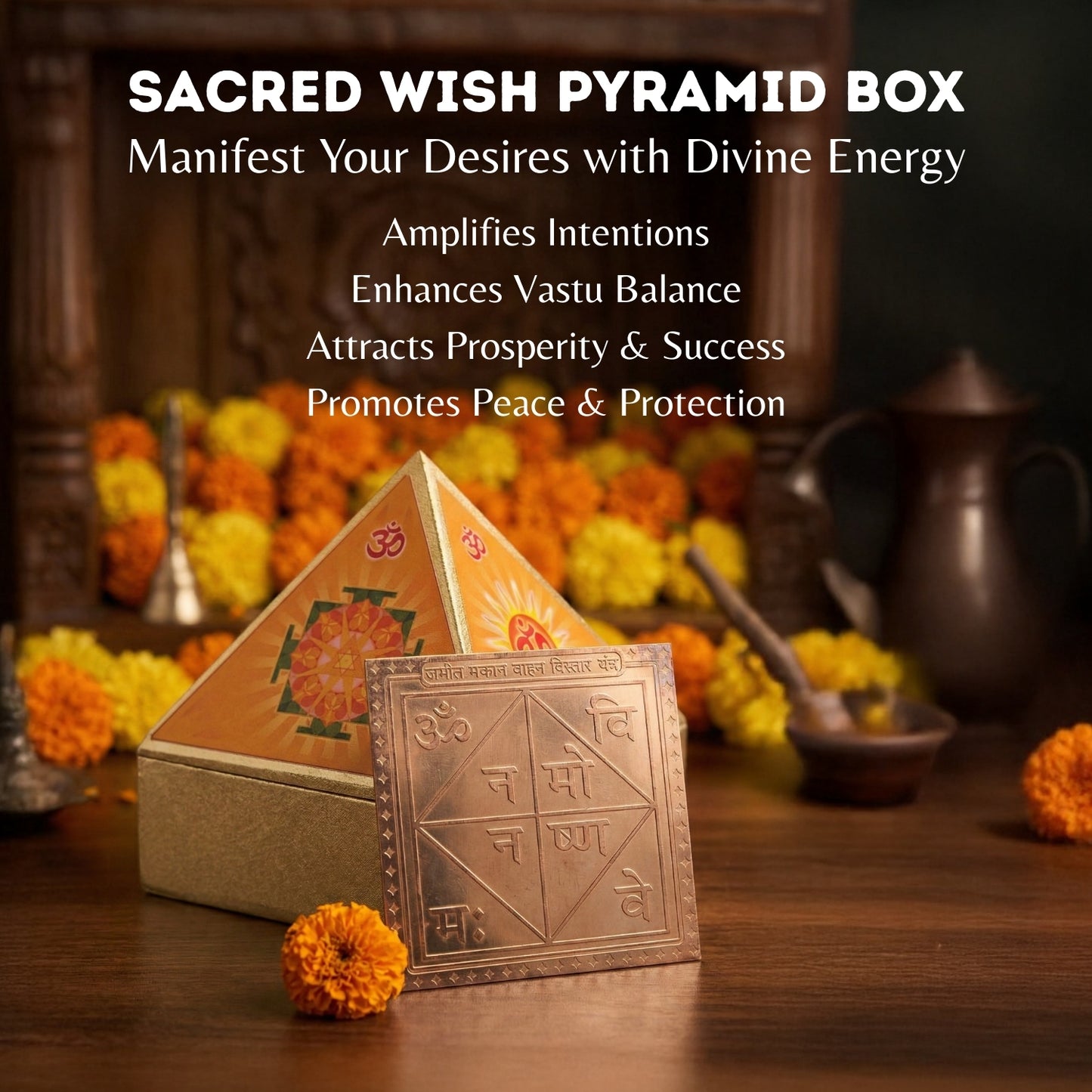 Property Sale Yantra for Unsold Property with Wish Pyramid Box [Good for Real Estate Brokers] - plusvalueindia