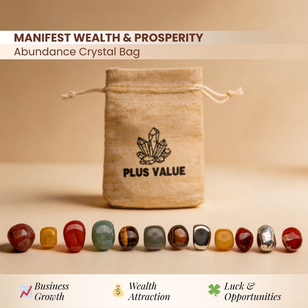 Wealth Abundance Crystal Bag for Prosperity & Good Luck [Best Seller] - plusvalueindia