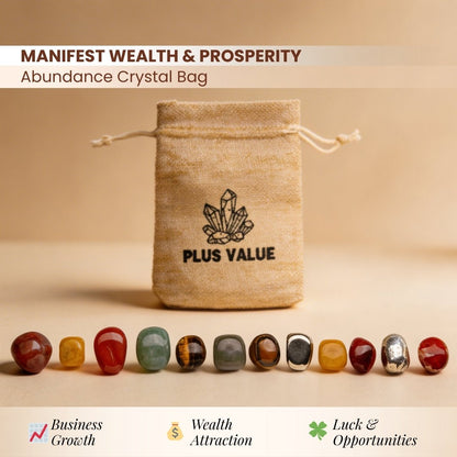 Wealth Abundance Crystal Bag for Prosperity & Good Luck [Best Seller] - plusvalueindia