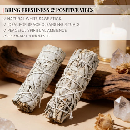 White California Sage Smudge Sticks – Purify, Cleanse & Refresh Your Space - plusvalueindia