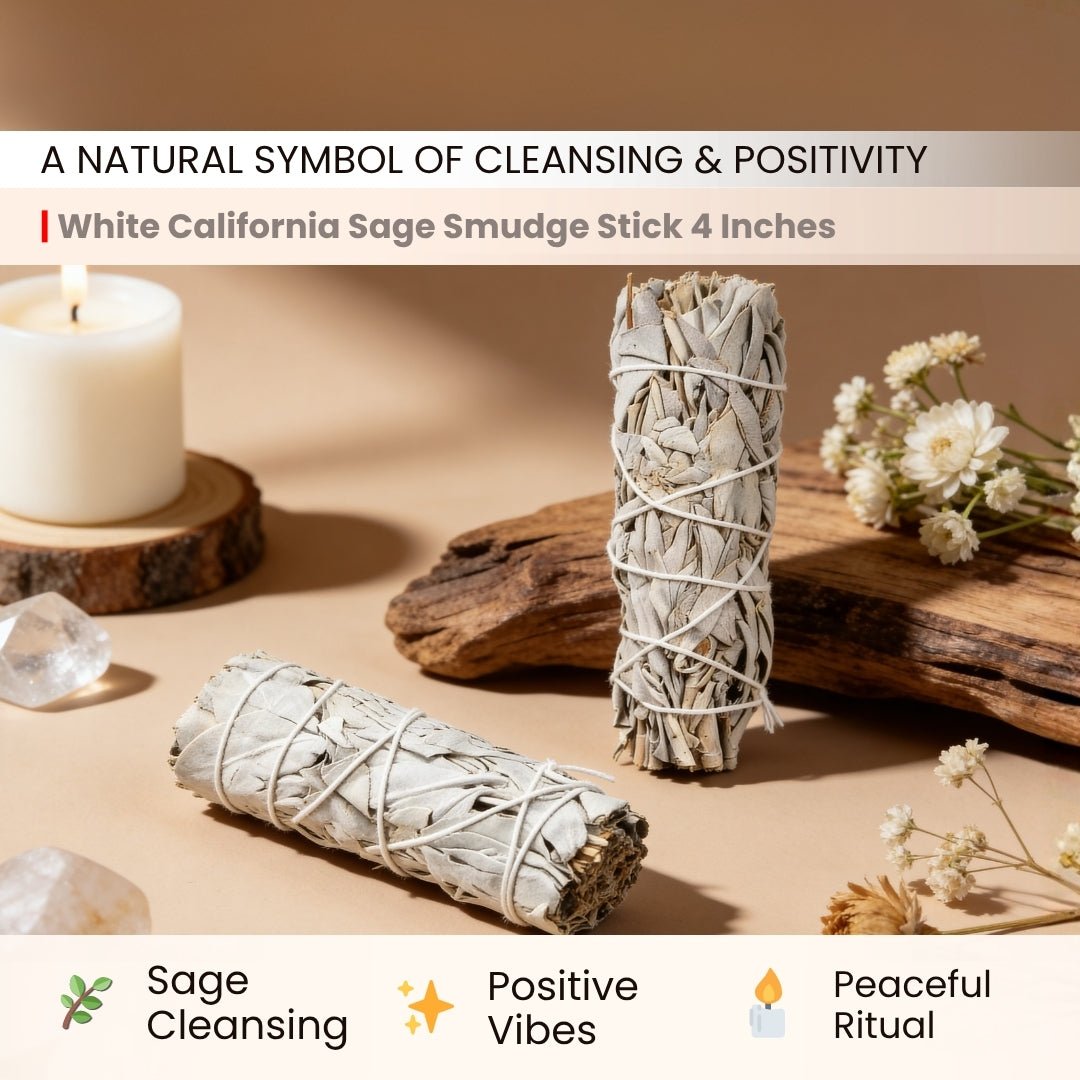 White California Sage Smudge Sticks – Purify, Cleanse & Refresh Your Space - plusvalueindia