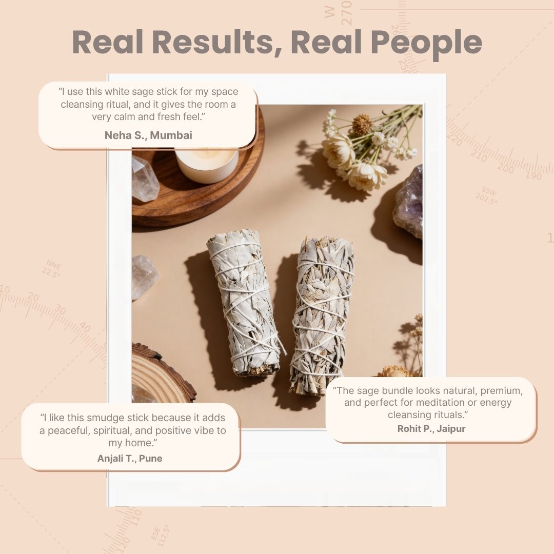 White California Sage Smudge Sticks – Purify, Cleanse & Refresh Your Space - plusvalueindia