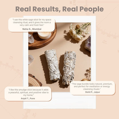 White California Sage Smudge Sticks – Purify, Cleanse & Refresh Your Space - plusvalueindia