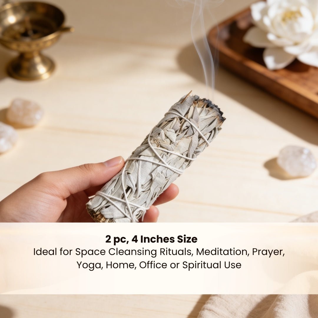White California Sage Smudge Sticks – Purify, Cleanse & Refresh Your Space - plusvalueindia