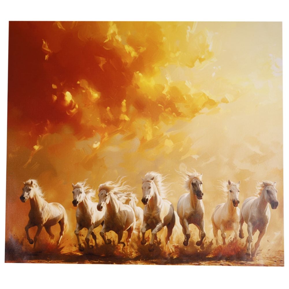 white-running-horses