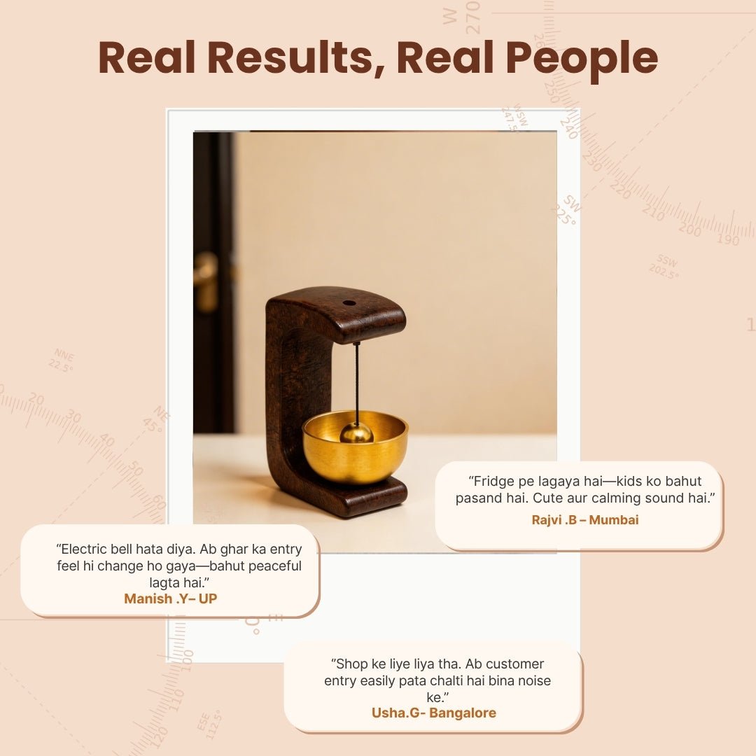 Magnetic Door Bell with Brass Chime, product view 1
