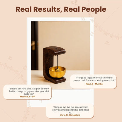 Magnetic Door Bell with Brass Chime, product view 1