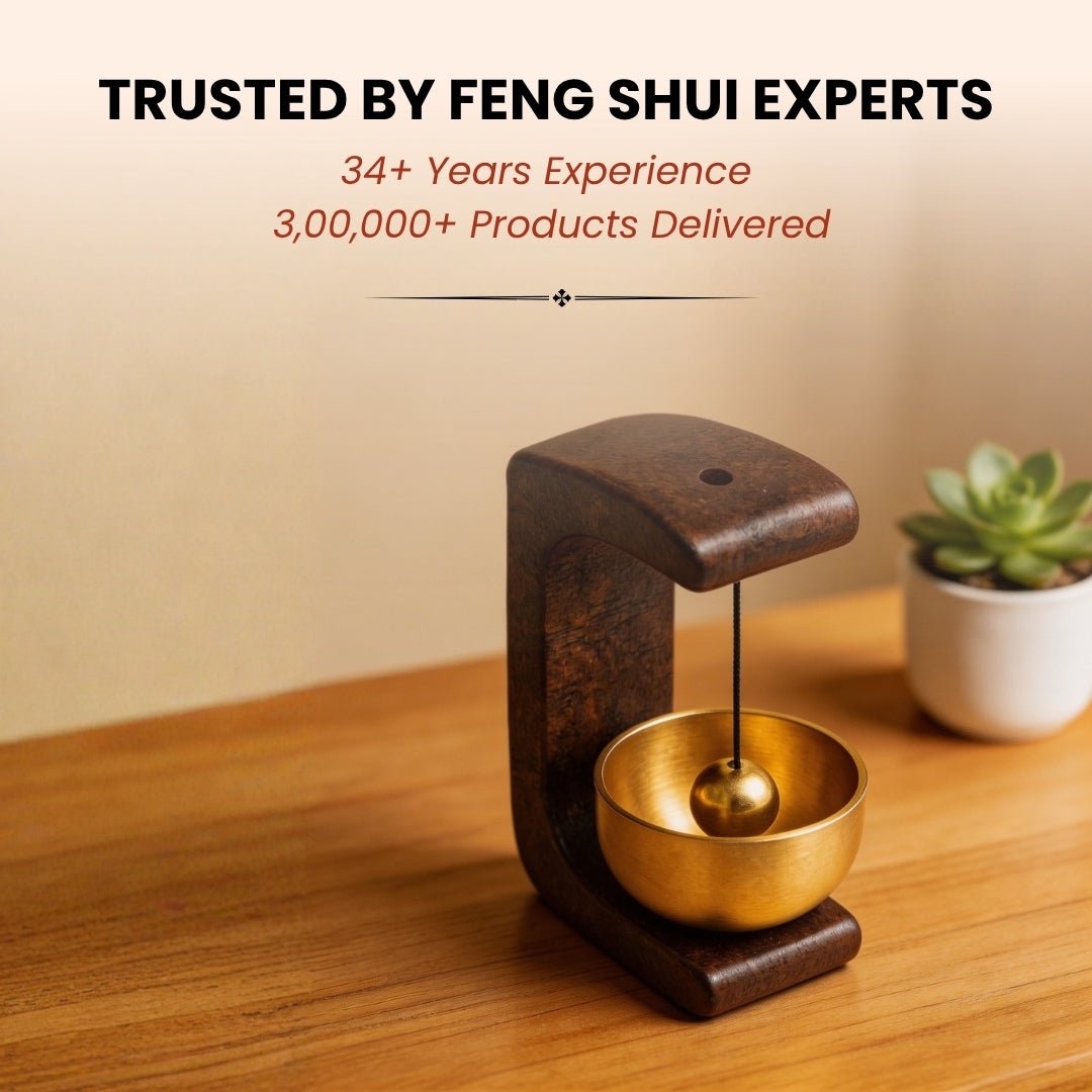 Magnetic Door Bell with Brass Chime for pooja ghar and home decor