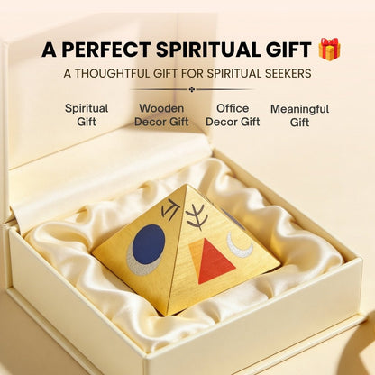 Vastu Wooden Pyramid Symbol [2 Inches] (Set of 3 Pyramids) - plusvalueindia