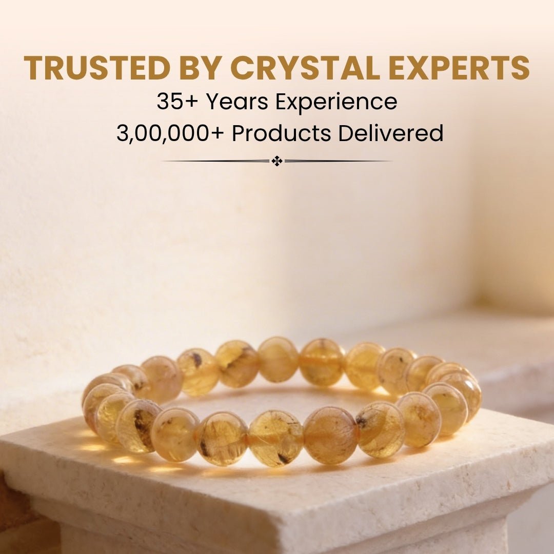 Yellow Apatite Bracelet - 8mm Beads - plusvalueindia