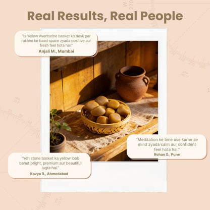 Yellow Aventurine Tumbled Stone Pebbles - plusvalueindia