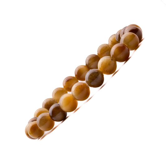 yellow cat eye bracelet 8mm
