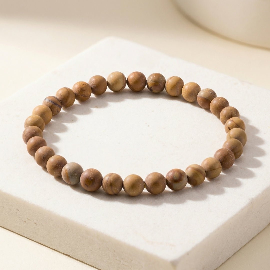 Yellow Jasper Bracelet Healing Crystal Self Confidence - plusvalueindia