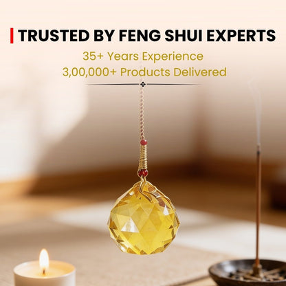 yellow crystal ball intended for the south-east Vastu zone