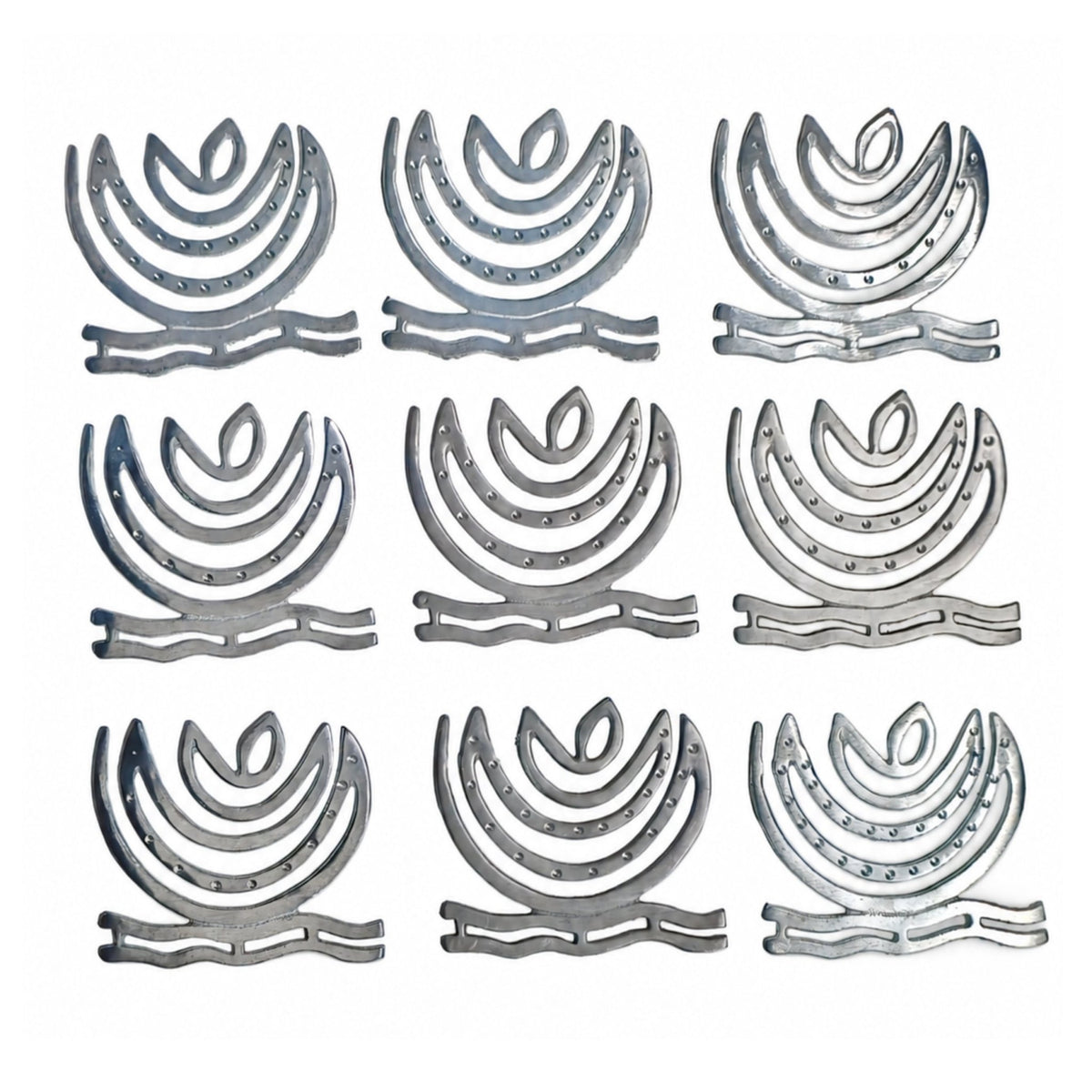 Large solid pure zinc metal 6 inch spiral helix designed for major North-East Ishanya Vastu dosha rectification