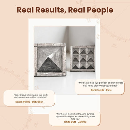 Ishanya Vastu Zinc Pyramid North East Corner Cut, Toilet, Kitchen, Bedroom Vastu Dosh Correction - plusvalueindia