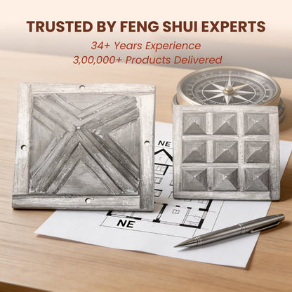 Ishanya Vastu Zinc Pyramid North East Cut, Kitchen, Toilet, Bedroom Vastu Dosh Remedies 2.5 Inches - plusvalueindia