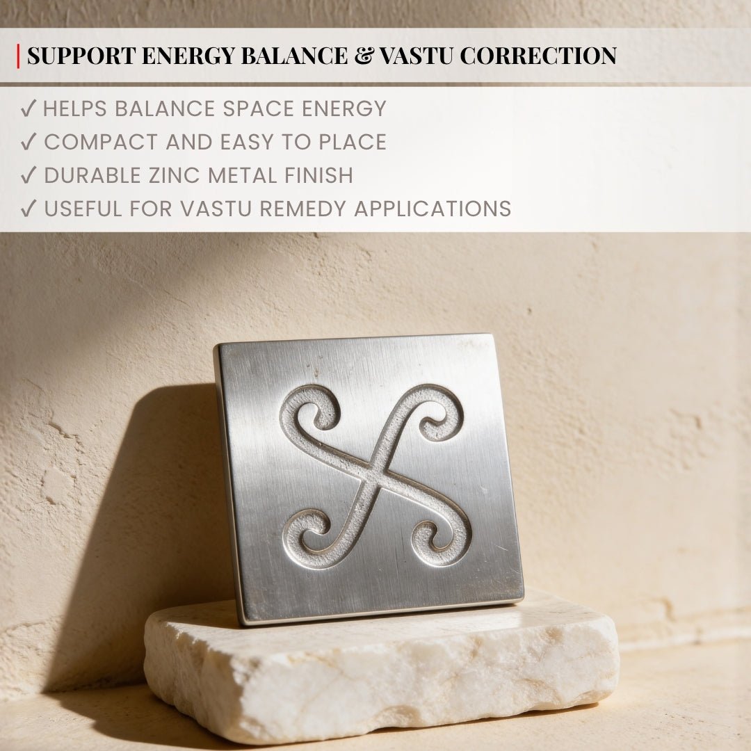 Zinc Spiral Block for North-East Cut, Toilet, Bedroom, Kitchen Ishanya Vastu Dosh Nivaran - plusvalueindia