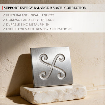 Zinc Spiral Block for North-East Cut, Toilet, Bedroom, Kitchen Ishanya Vastu Dosh Nivaran - plusvalueindia