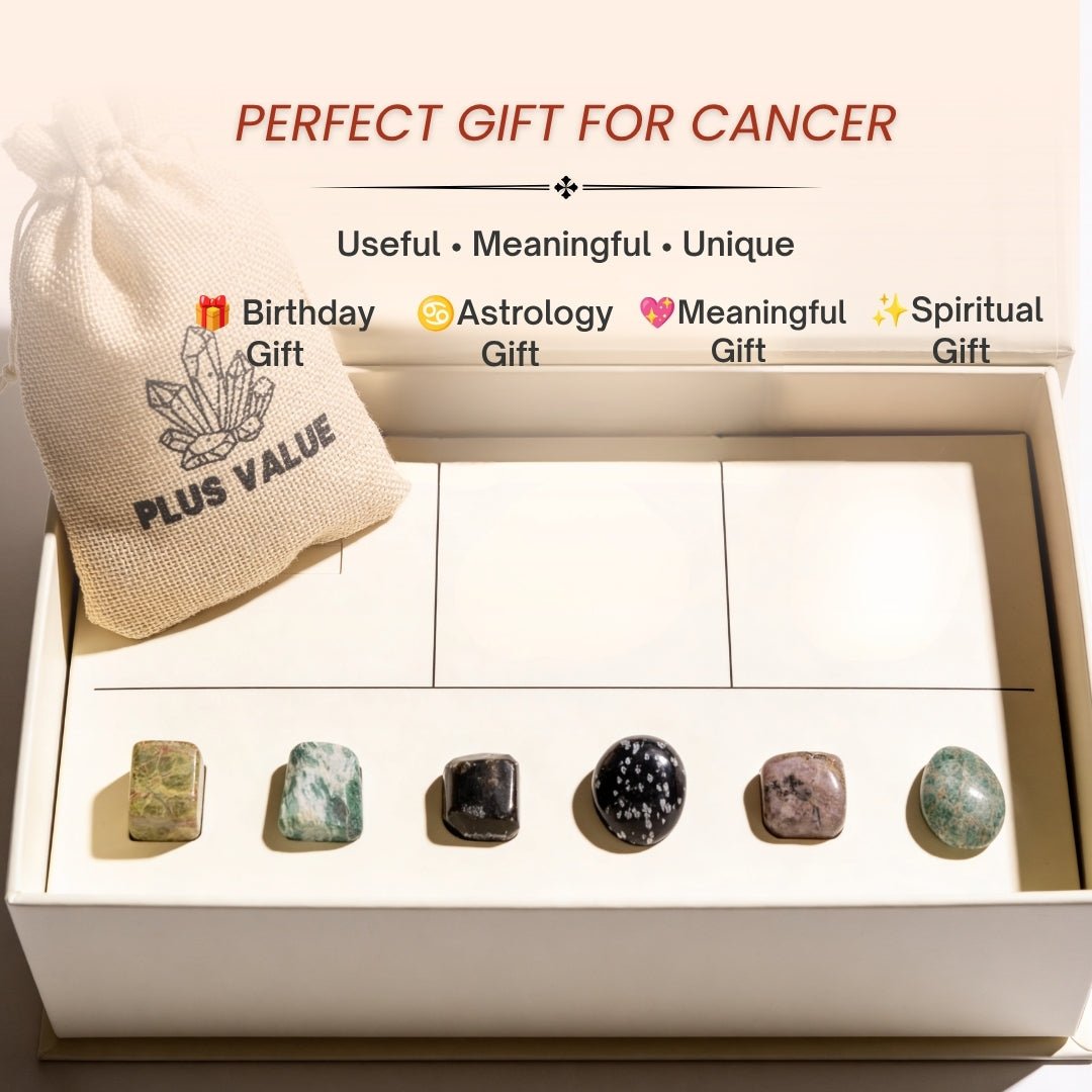 Zodiac Crystal Bag For Cancer Sign Lucky Birth Gemstone & Crystal Stones [June 21 - July 22] - plusvalueindia