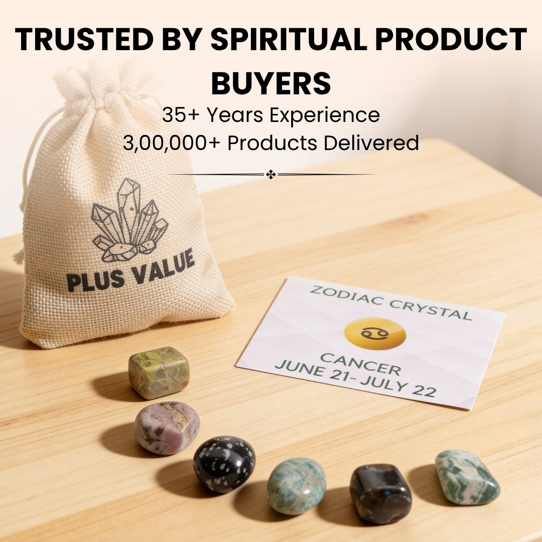 Zodiac Crystal Bag For Cancer Sign Lucky Birth Gemstone & Crystal Stones [June 21 - July 22] - plusvalueindia