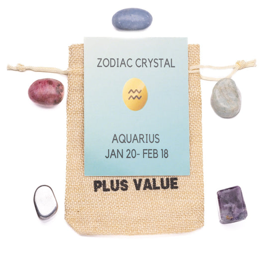 zodiac crystal bag for aquarius sign