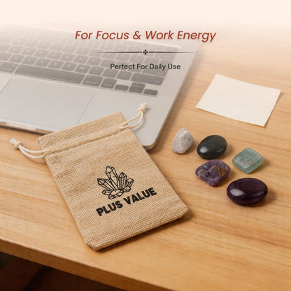 Zodiac Crystal Bag For Capricorn Sign Lucky Birth Gemstones & Crystal Stones [December 22 - January 19] - plusvalueindia
