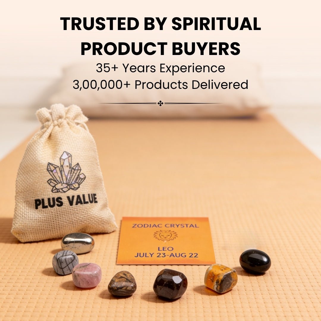 Zodiac Crystal Bag For Leo Sign Lucky Birth Gemstones & Crystal Stones [July 23 - August 22] - plusvalueindia