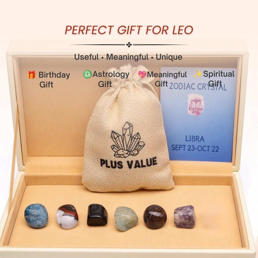 Zodiac Crystal Bag For Libra Lucky Birth Gemstones & Crystal Stones [September 23 - October 22] - plusvalueindia