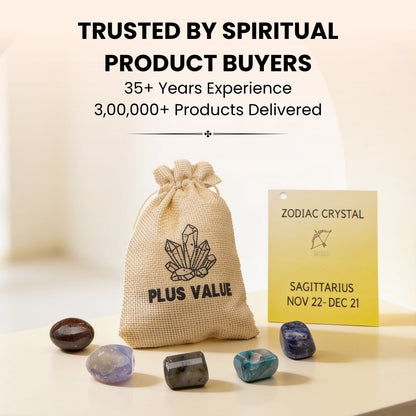 Zodiac Crystal Bag For Sagittarius Sign Lucky Birth Gemstones & Crystal Stones [November 22 - December 21] - plusvalueindia