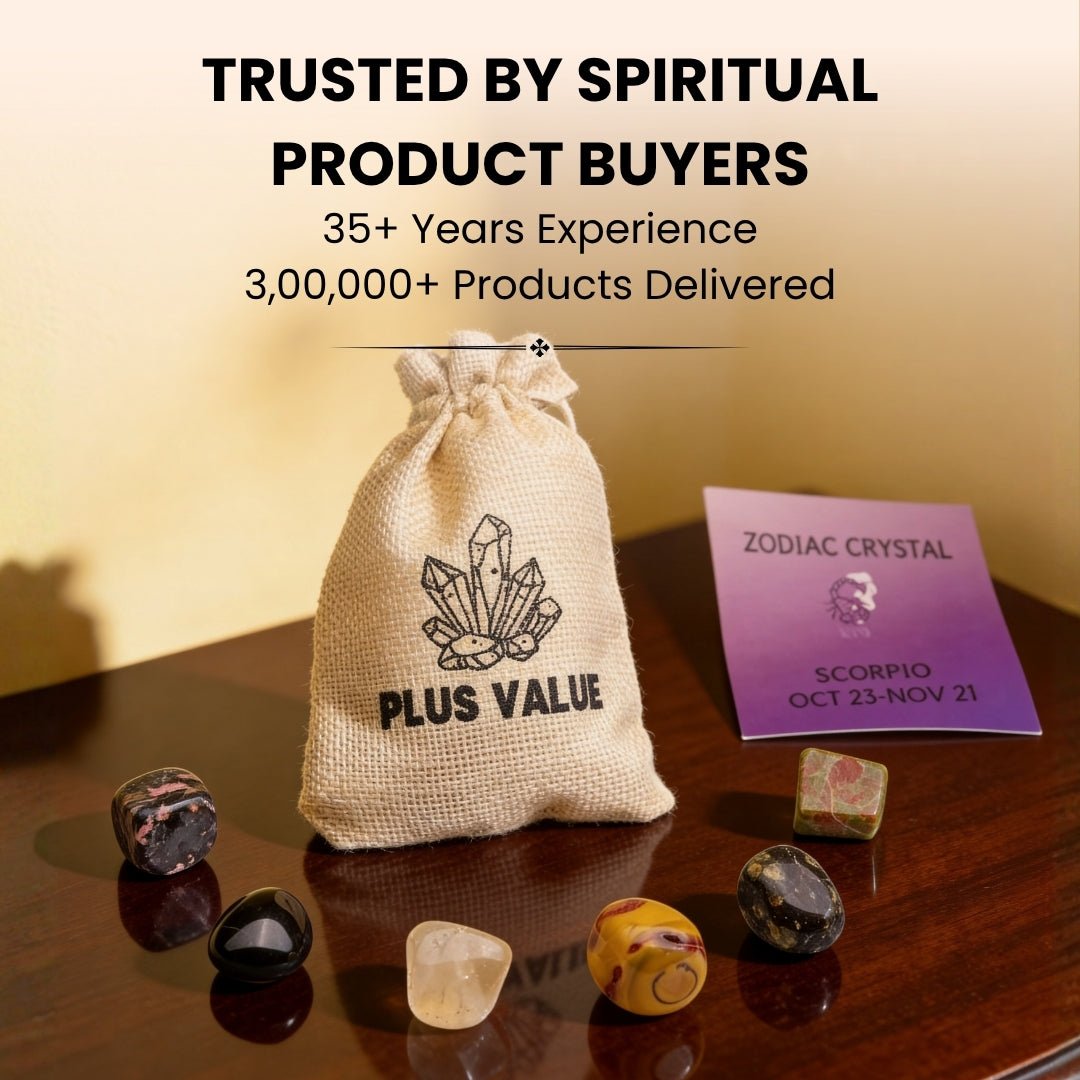 Zodiac Crystal Bag For Scorpio Sign Lucky Birth Gemstones & Crystal Stones [October 23 - November 21] - plusvalueindia