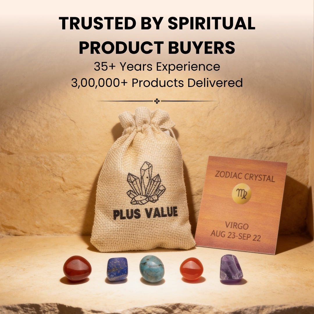 Zodiac Crystal Bag For Virgo Sign Lucky Birth Gemstones & Crystal Stones [August 23 - September 22] - plusvalueindia